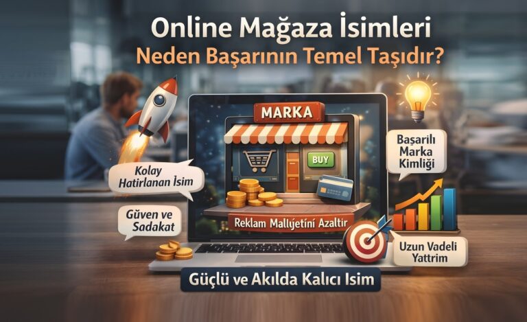 Online mağaza isimleri e-ticaret için İngilizce isim önerileri