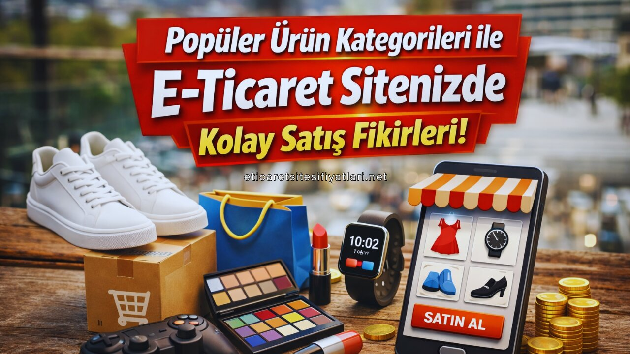 Popüler e-ticaret ürün kategorileri ve satış fikirleri.
